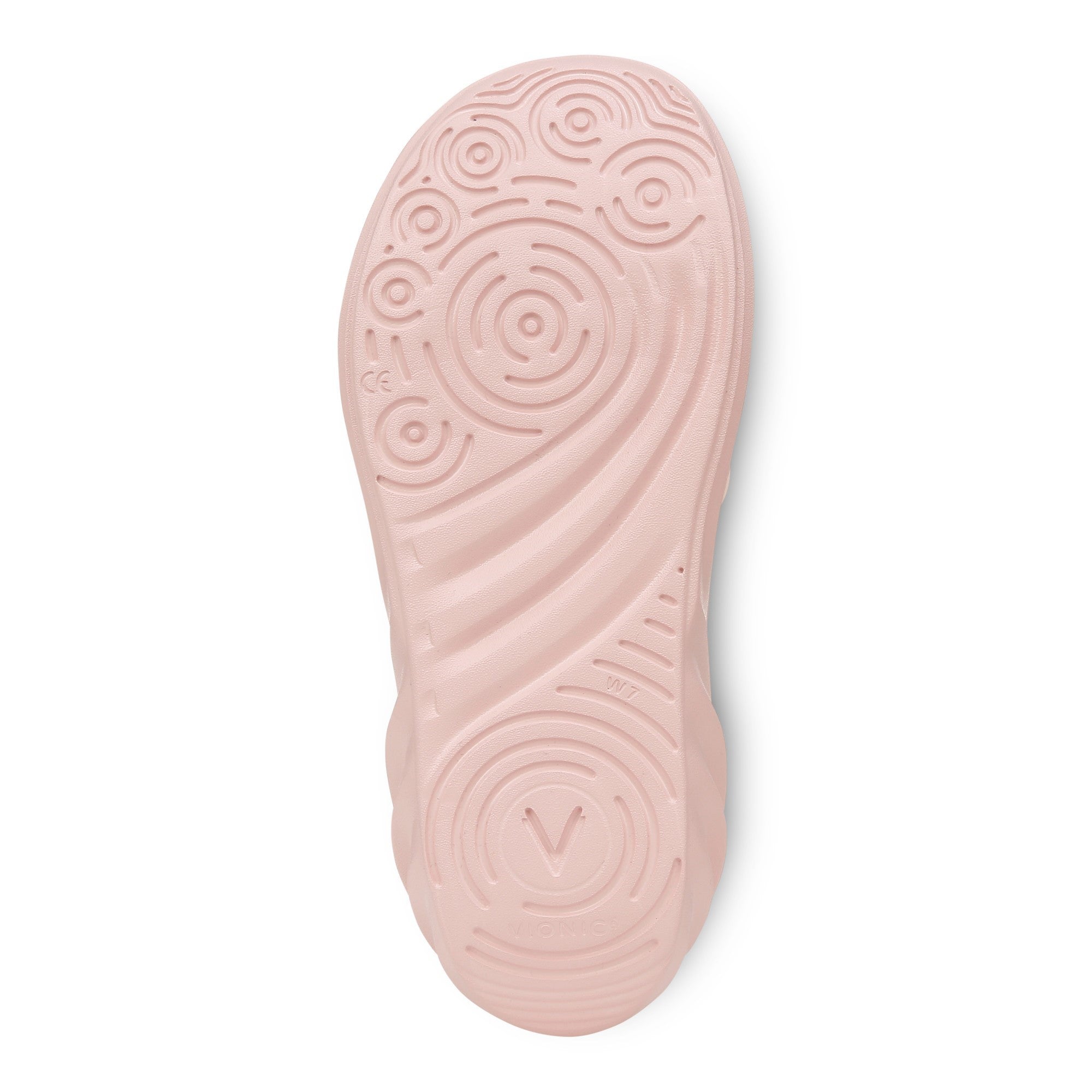 Vionic Tide RX Unisex Recovery Cushioned Orthotic Sandal - Light Pink - Bottom