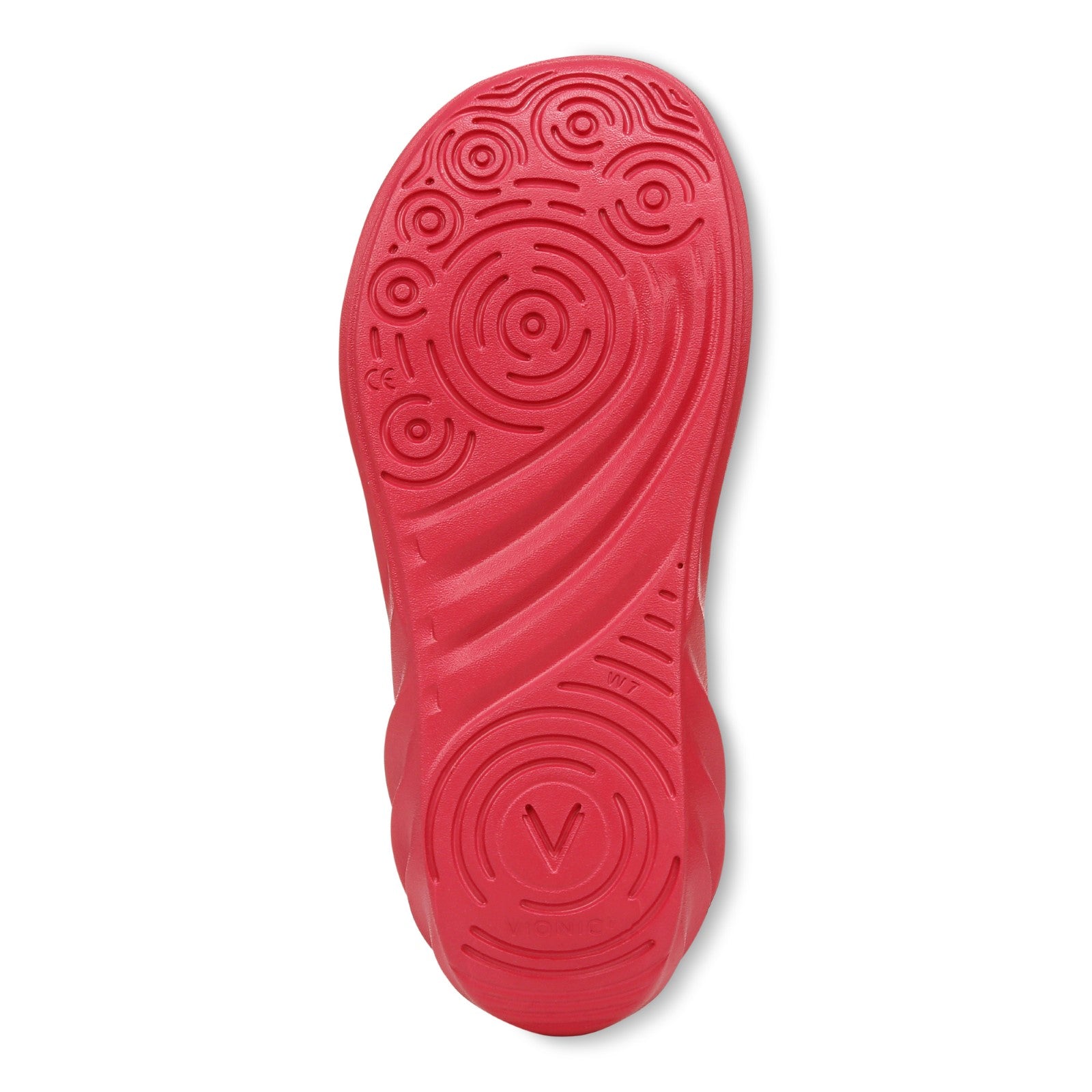 Vionic Tide RX Unisex Recovery Cushioned Orthotic Sandal - Viva Magenta - Bottom