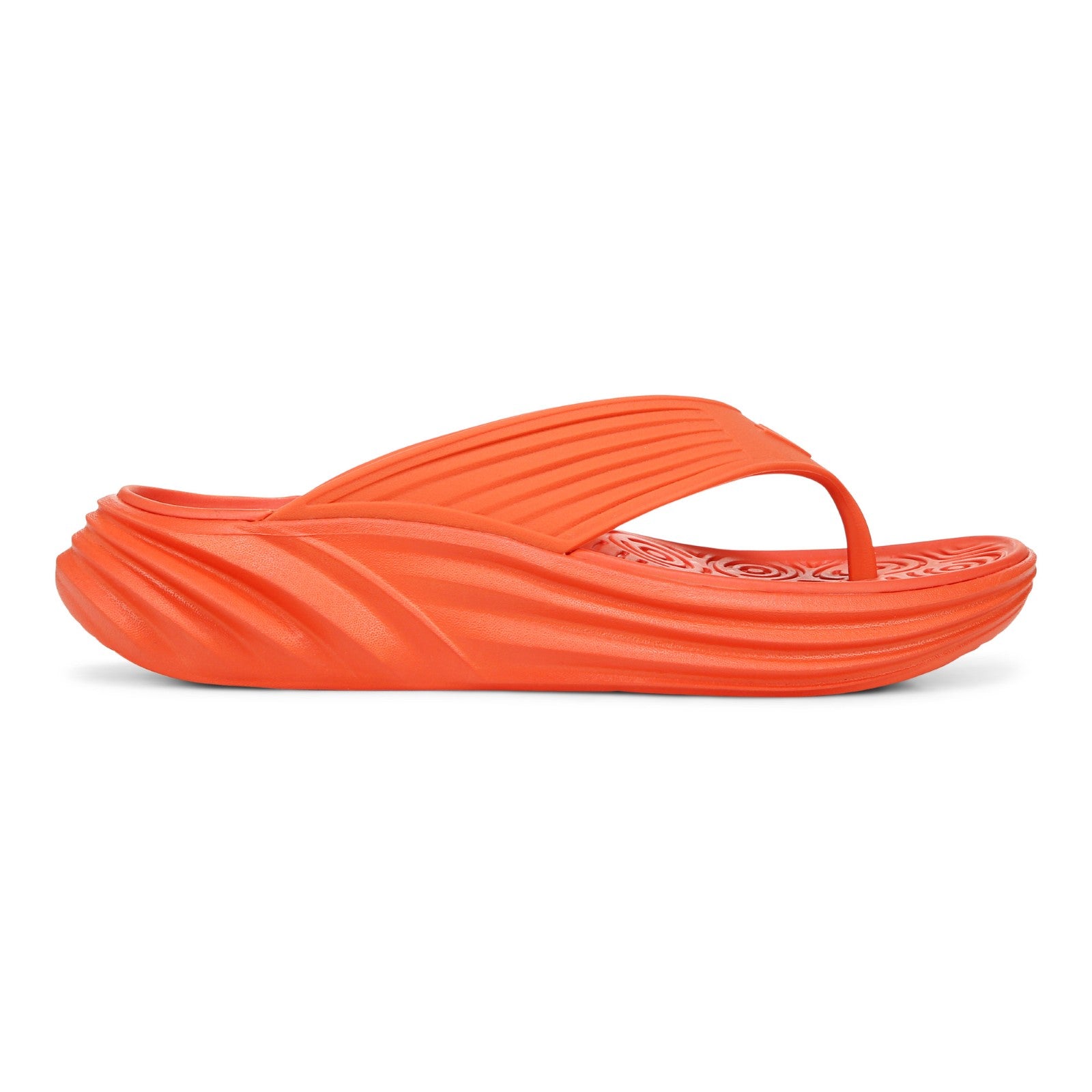 Vionic Tide RX Unisex Recovery Cushioned Orthotic Sandal - Tangerine Tango - Right side