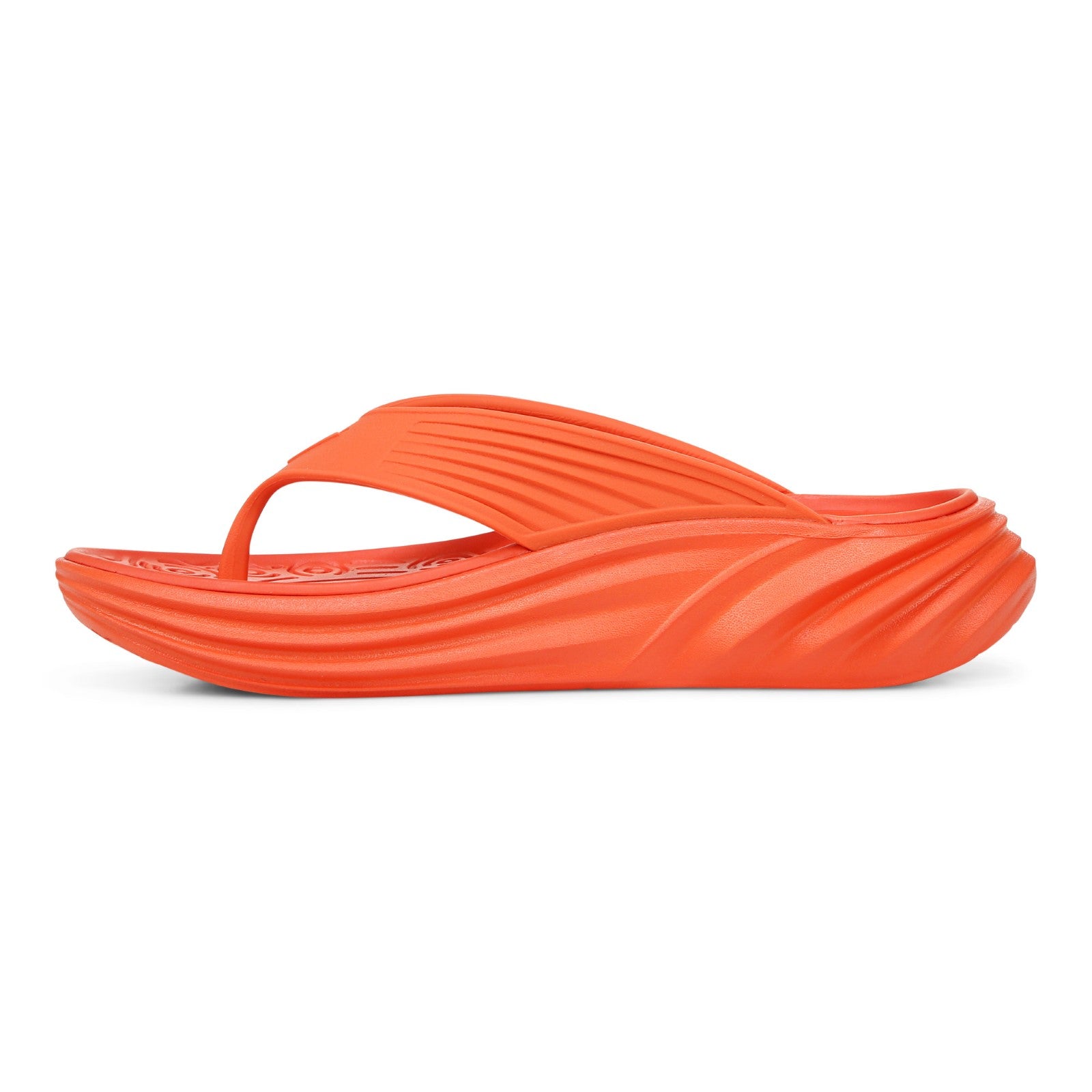 Vionic Tide RX Unisex Recovery Cushioned Orthotic Sandal - Tangerine Tango - Left Side