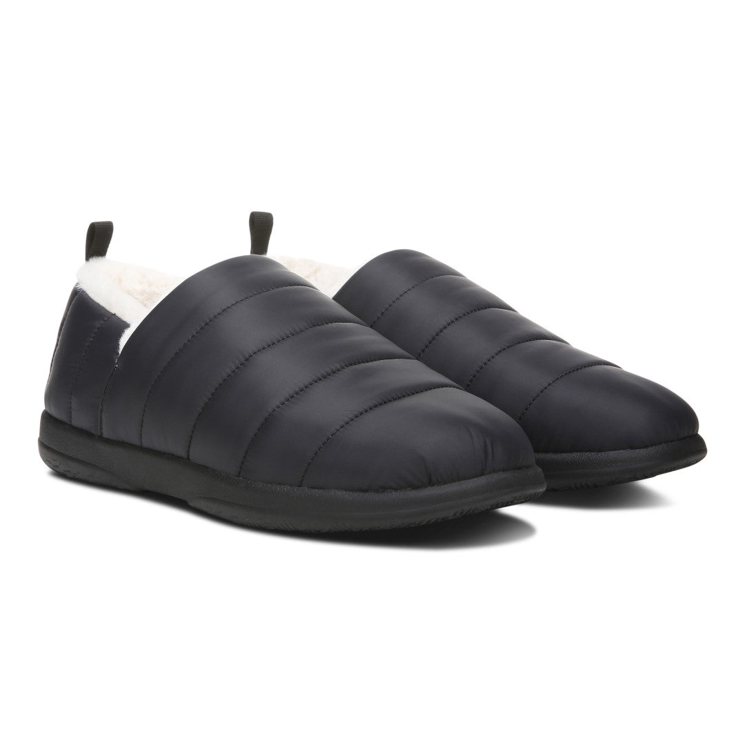 Vionic Tranquil Womens Slipper Casual - Black Nylon - Pair