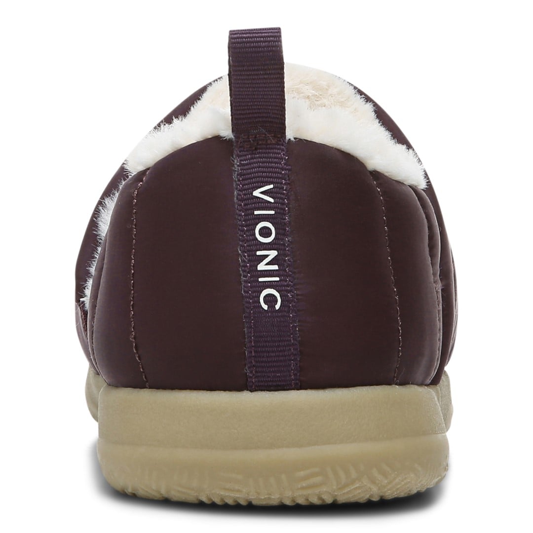 Vionic Tranquil Womens Slipper Casual - Purple Nylon - Back
