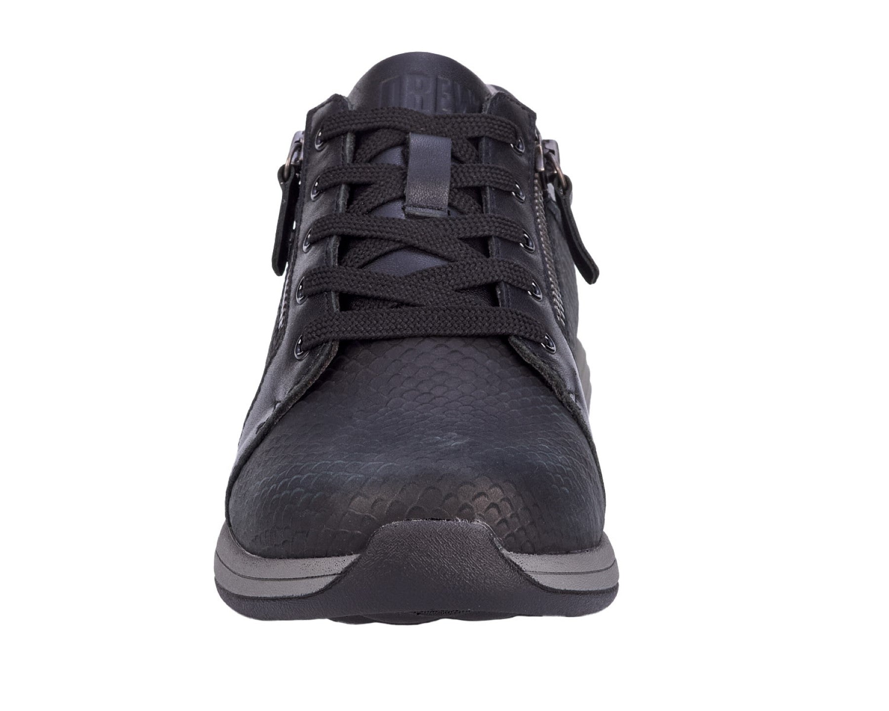 Drew Tally Women's Oxford Shoe - Black Nubuck Combo - Front View