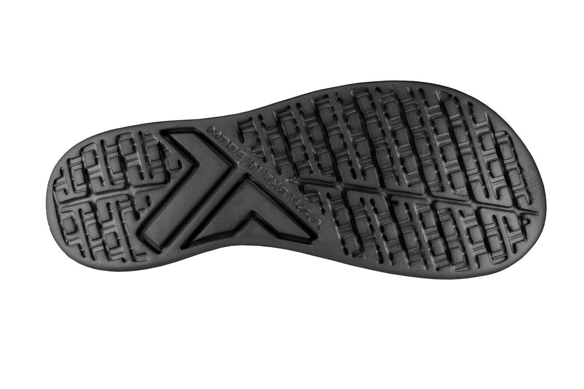 Telic Flip Flop Arch Supportive Recovery Sandal - Unisex - Black Bottom