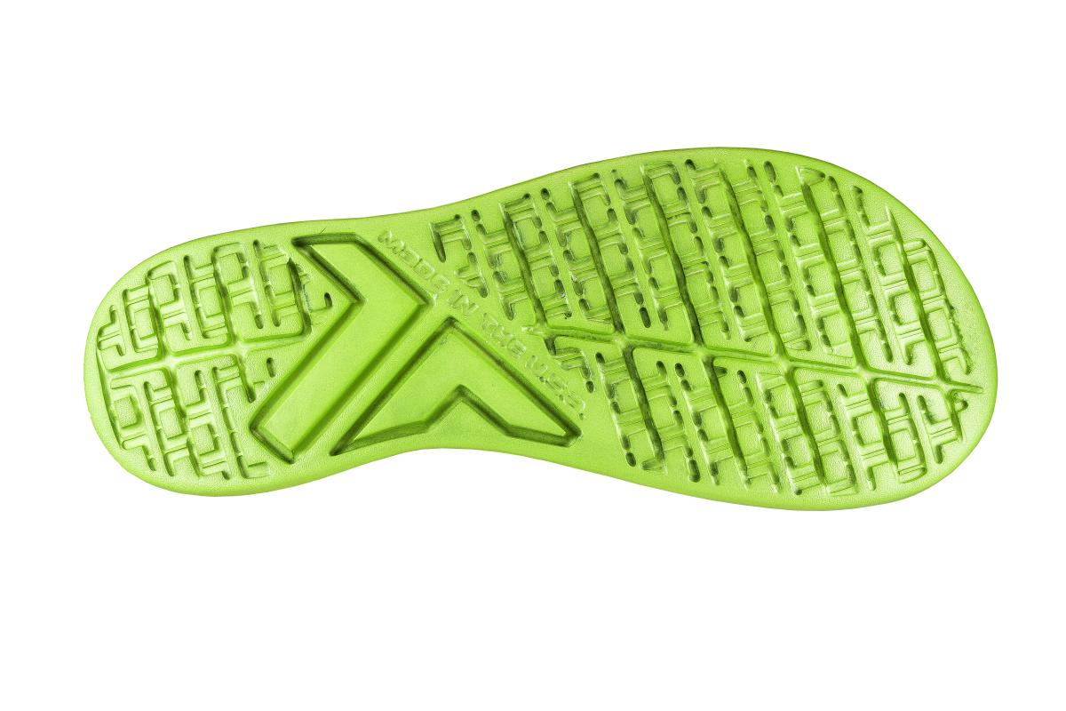 Telic Flip Flop Arch Supportive Recovery Sandal - Unisex - Green Bottom
