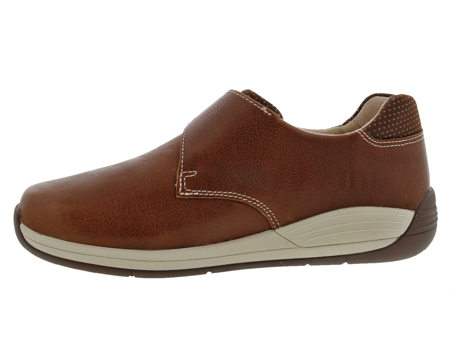 Drew Tempo Women's Walking Shoe - Camel Leather - Inside View