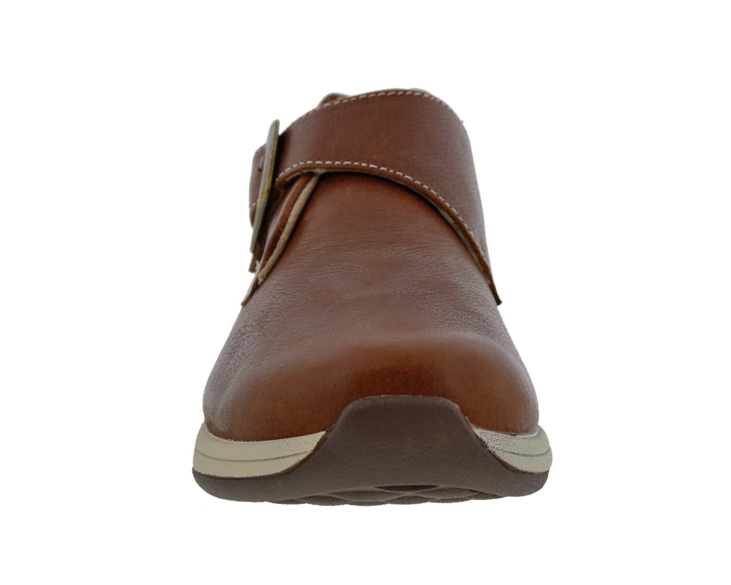 Drew Tempo Women's Walking Shoe - Camel Leather - Front View