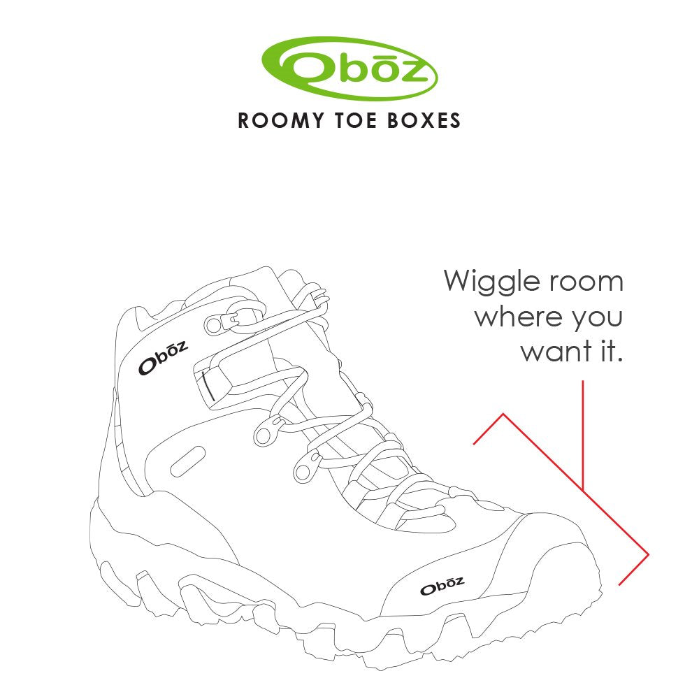 Oboz Bridger Mid Women's -  Roomy Toe Box - Rio Red Walnut