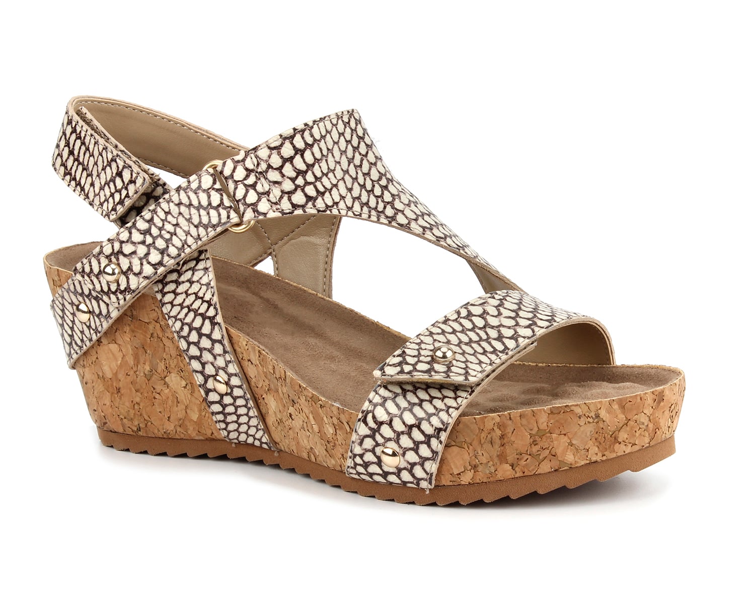Roccia Snake Print Leather