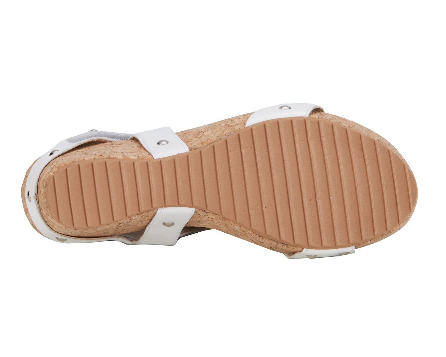 Ros Hommerson Traci Women's Adjustable Sandal - White Napa Leather - Top View
