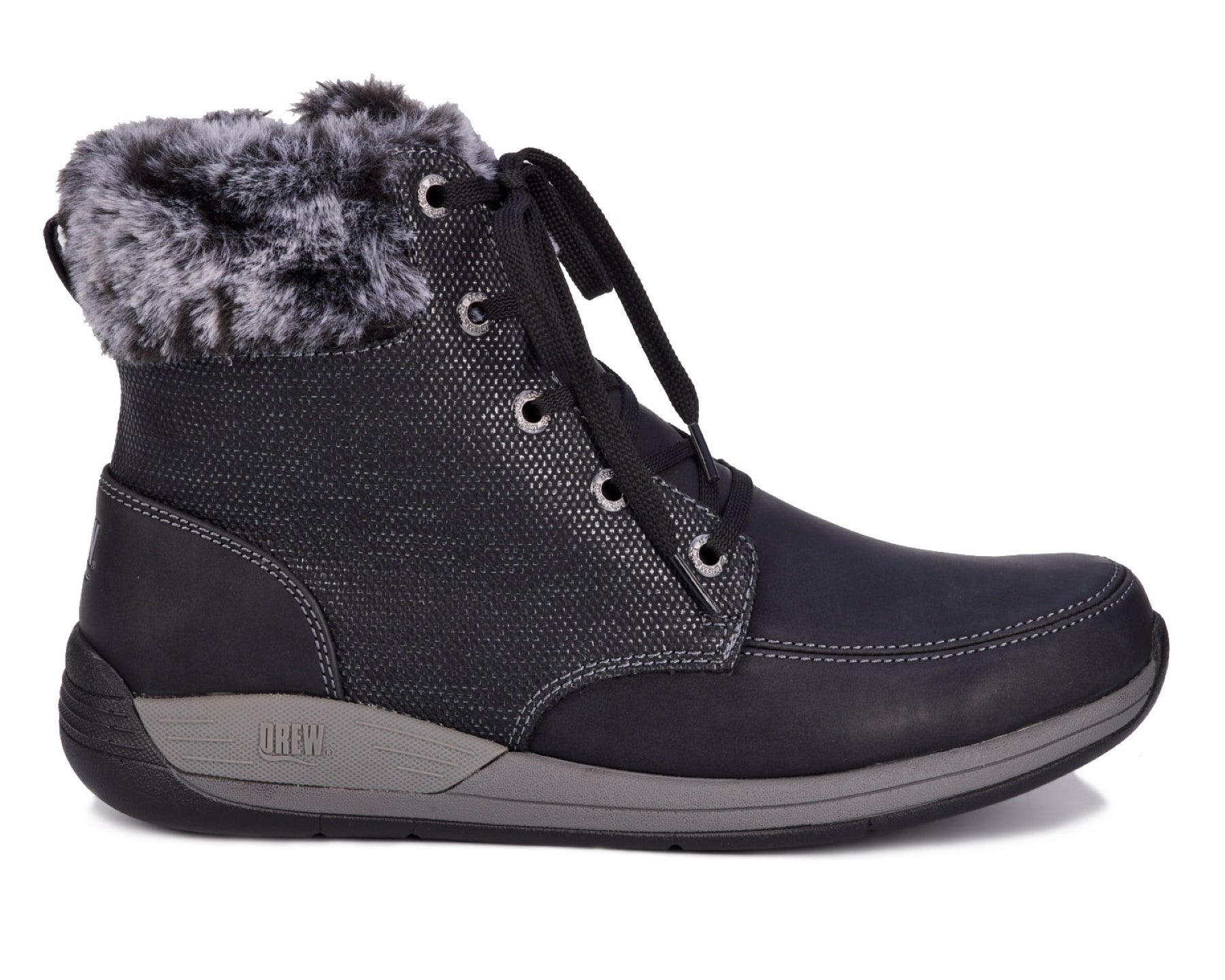 Drew Tracker Women's Comfort Boot - Black Combo - Outside View