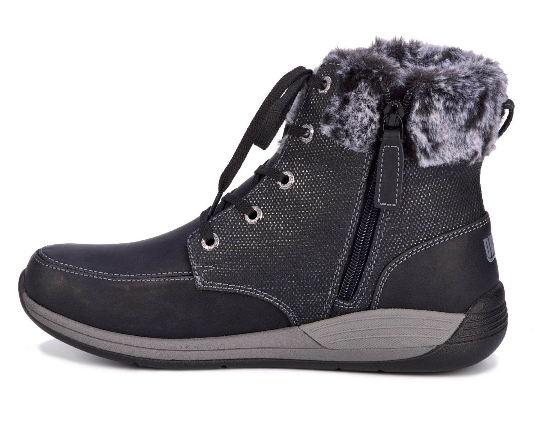 Drew Tracker Women's Comfort Boot - Black Combo - Inside View
