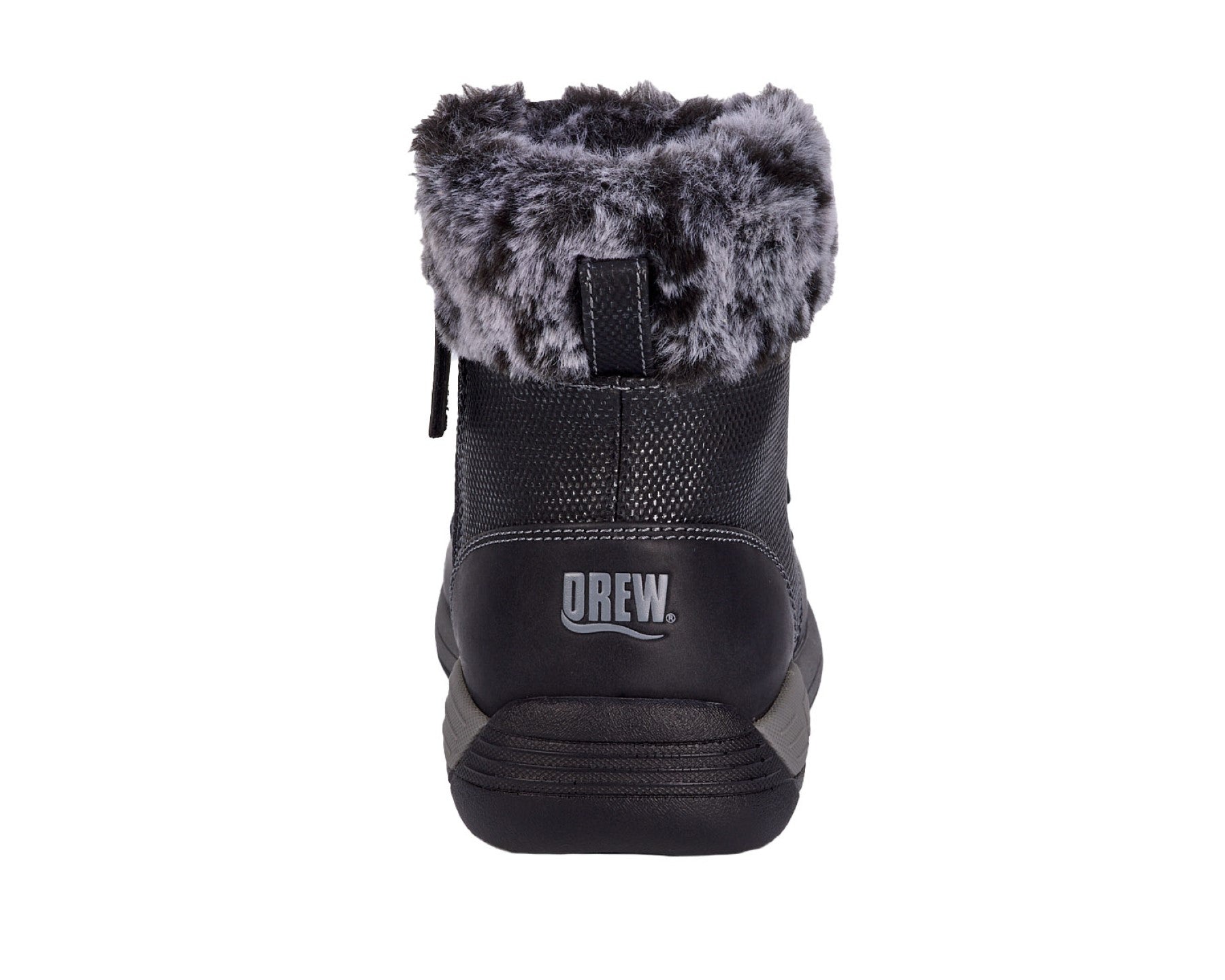 Drew Tracker Women's Comfort Boot - Black Combo - Back View
