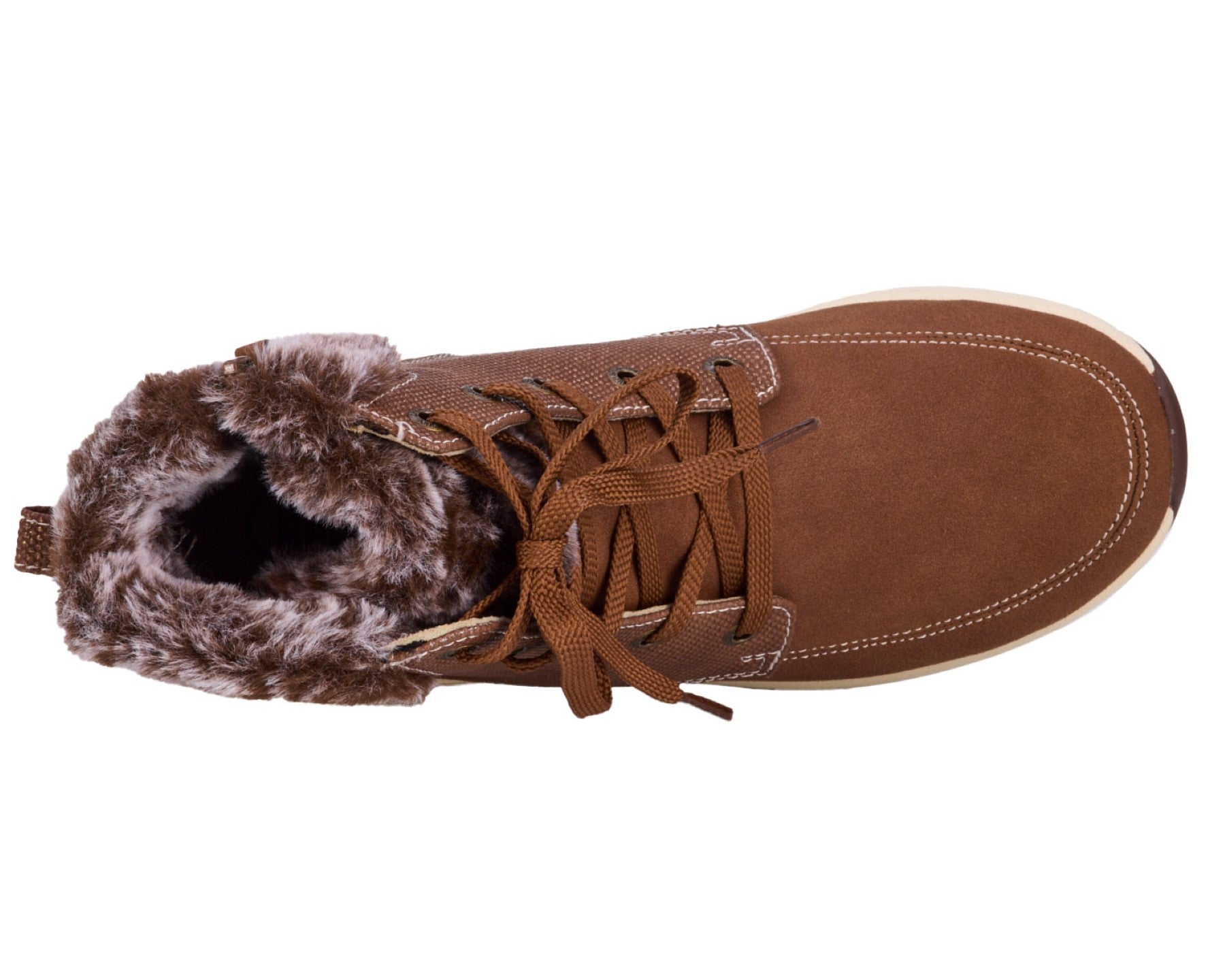 Drew Tracker Women's Comfort Boot - Brown Combo - Sole View