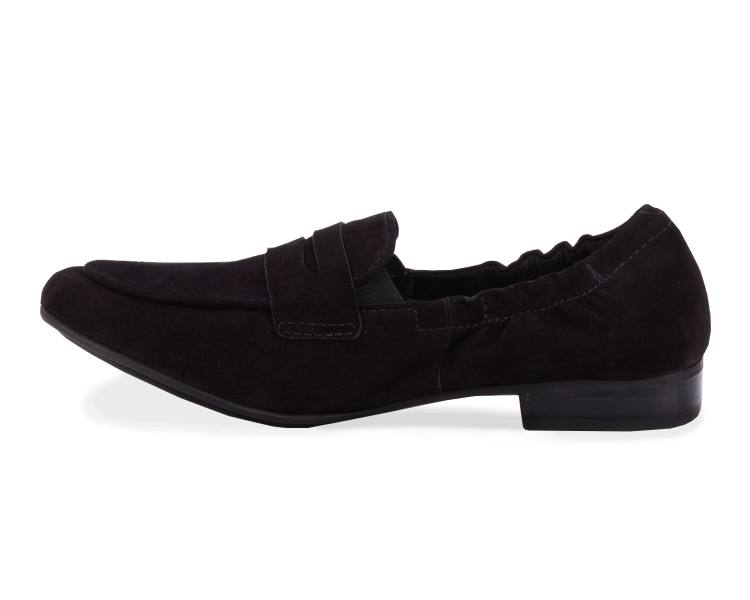 Ros Hommerson Trish Women's Penny Loafer - Black Suede - Inside View