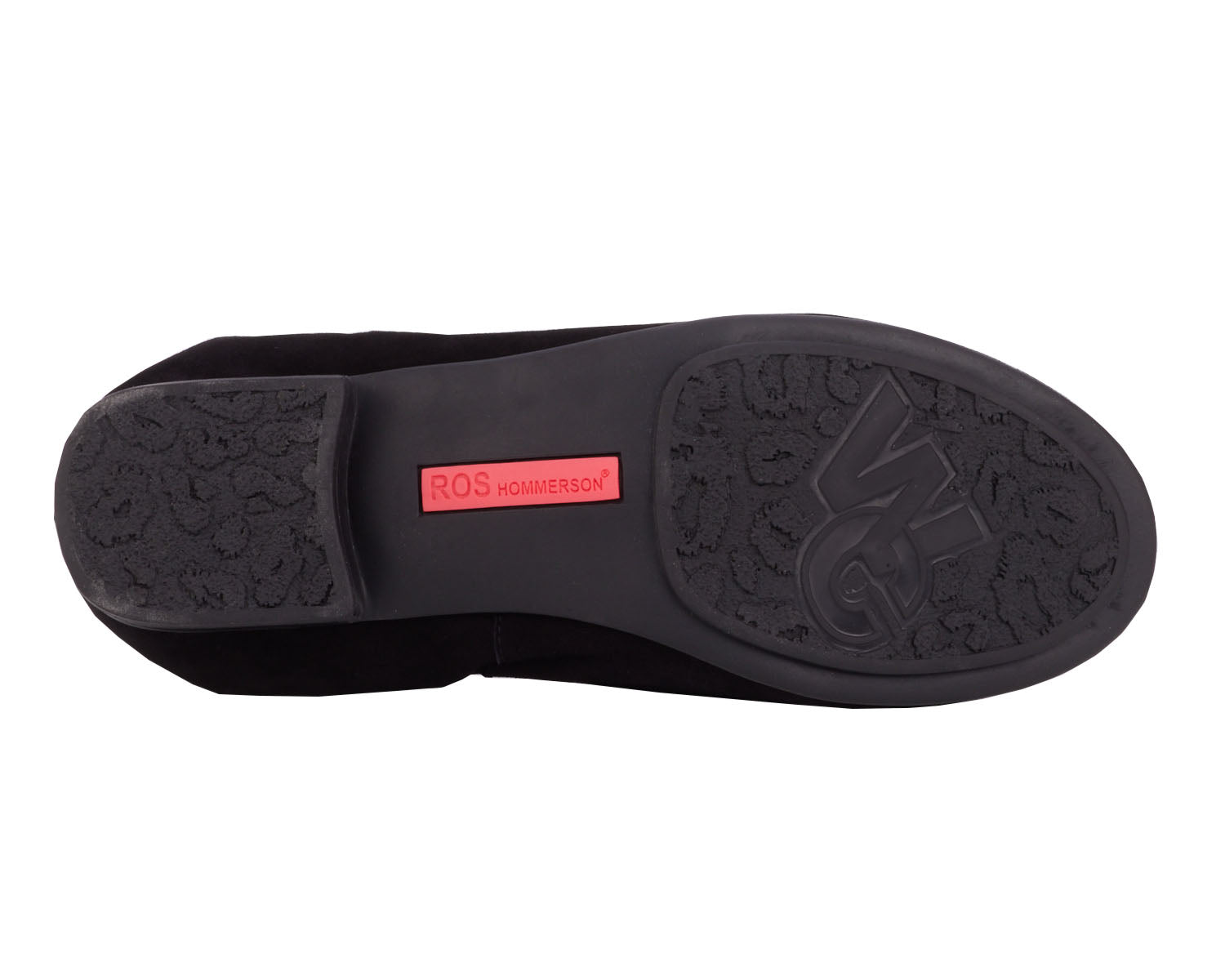 Ros Hommerson Trish Women's Penny Loafer - Black Suede - Top View