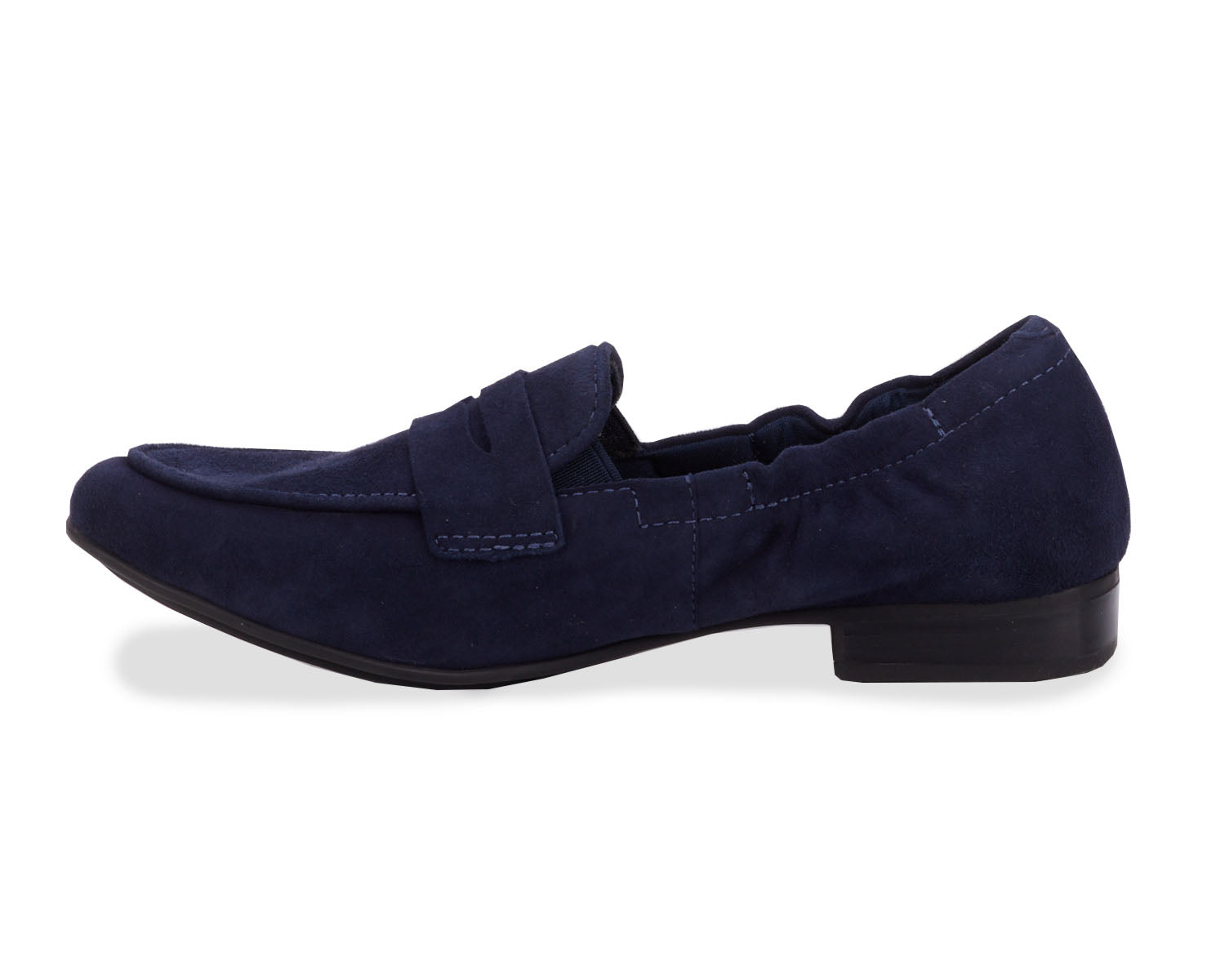 Ros Hommerson Trish Women's Penny Loafer - Navy Suede - Inside View