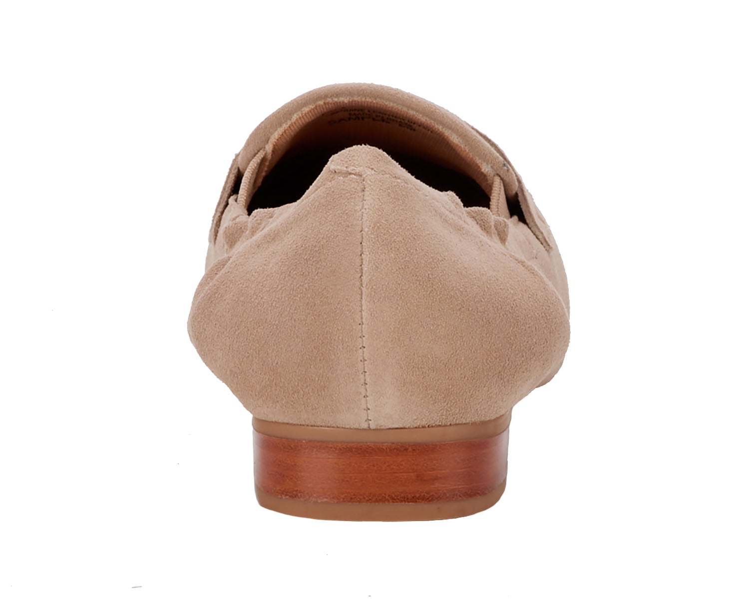 Ros Hommerson Trish Women's Penny Loafer - Light Taupe Kid Suede - Back View