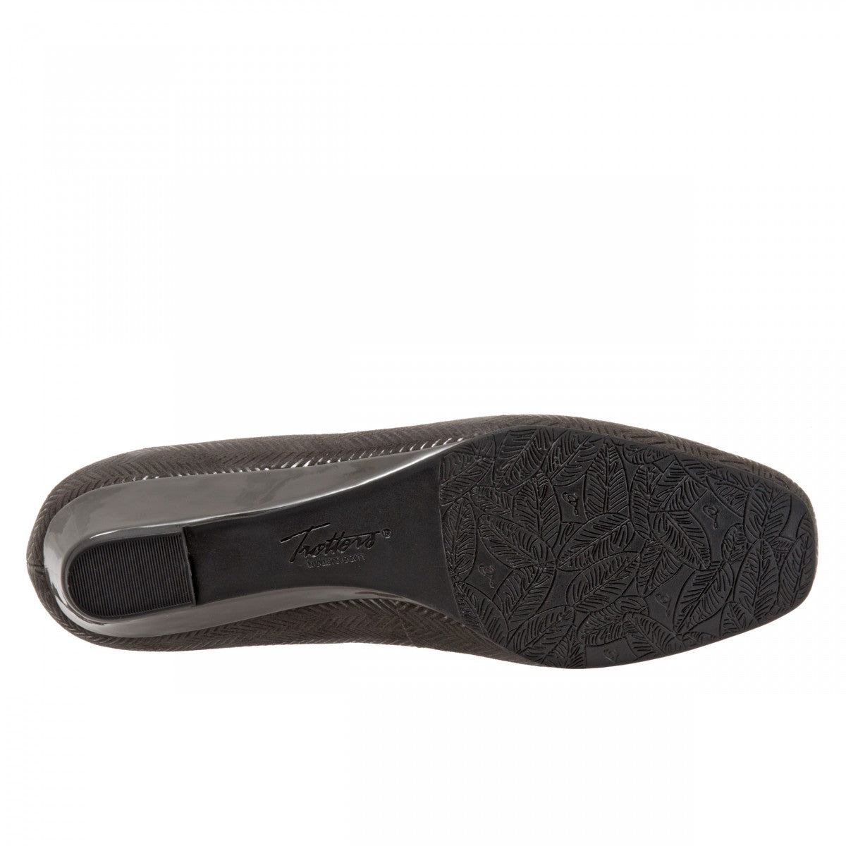 Trotters Lauren - Women's Dress Wedge - Dark Grey Sd - bottom