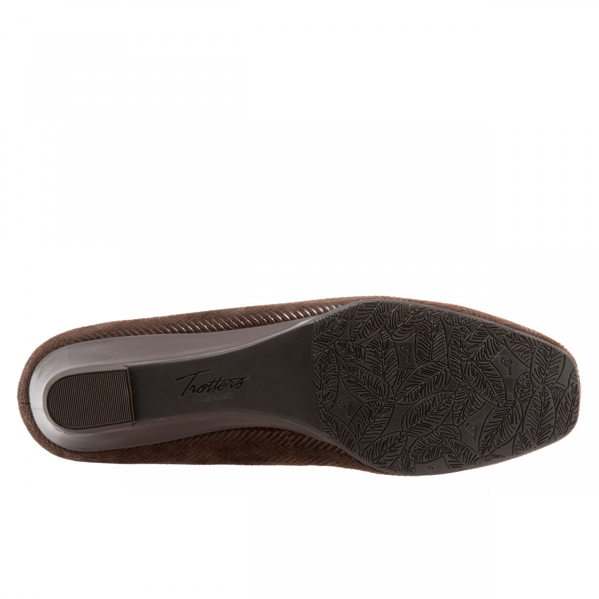 Trotters Lauren - Women's Dress Wedge - Brown Sde Pt - bottom