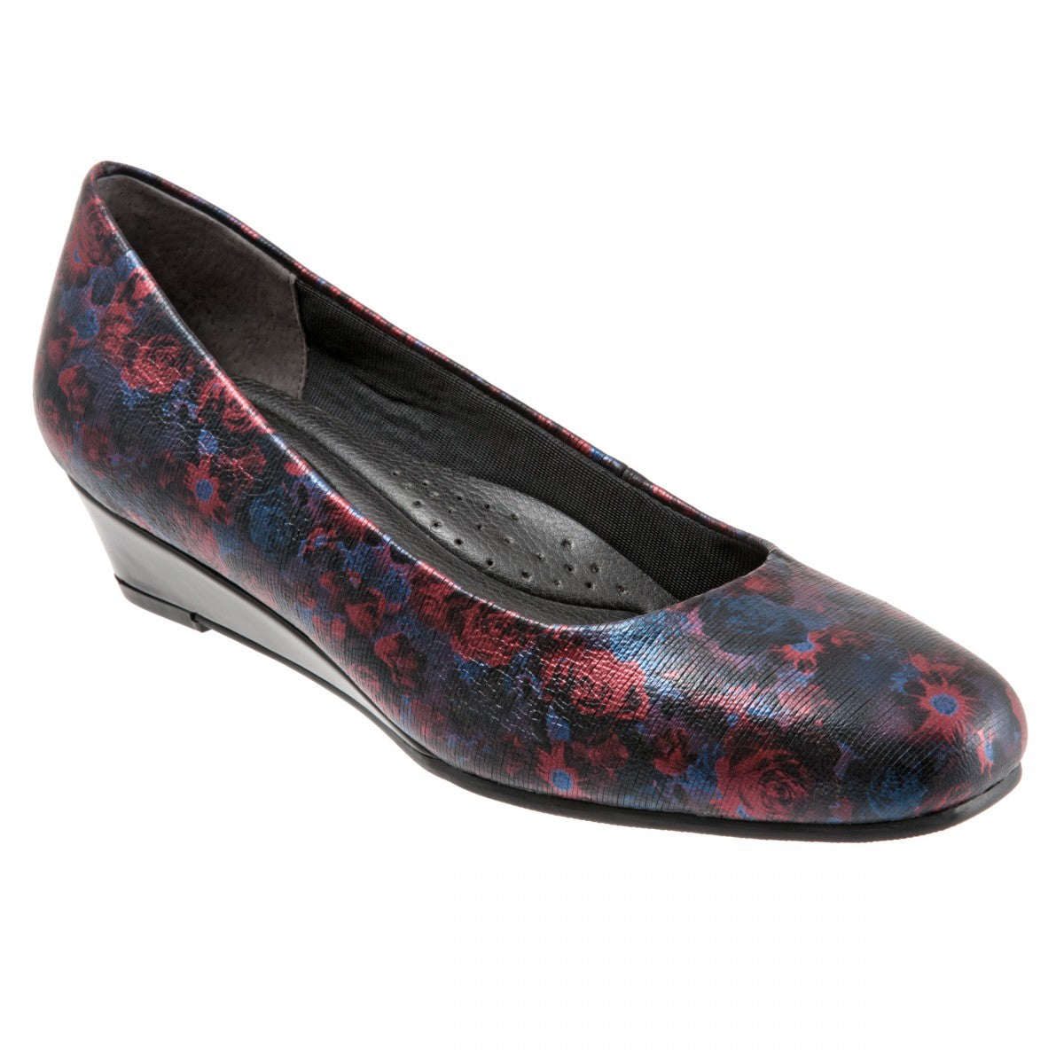 Trotters Lauren - Navy Floral - main