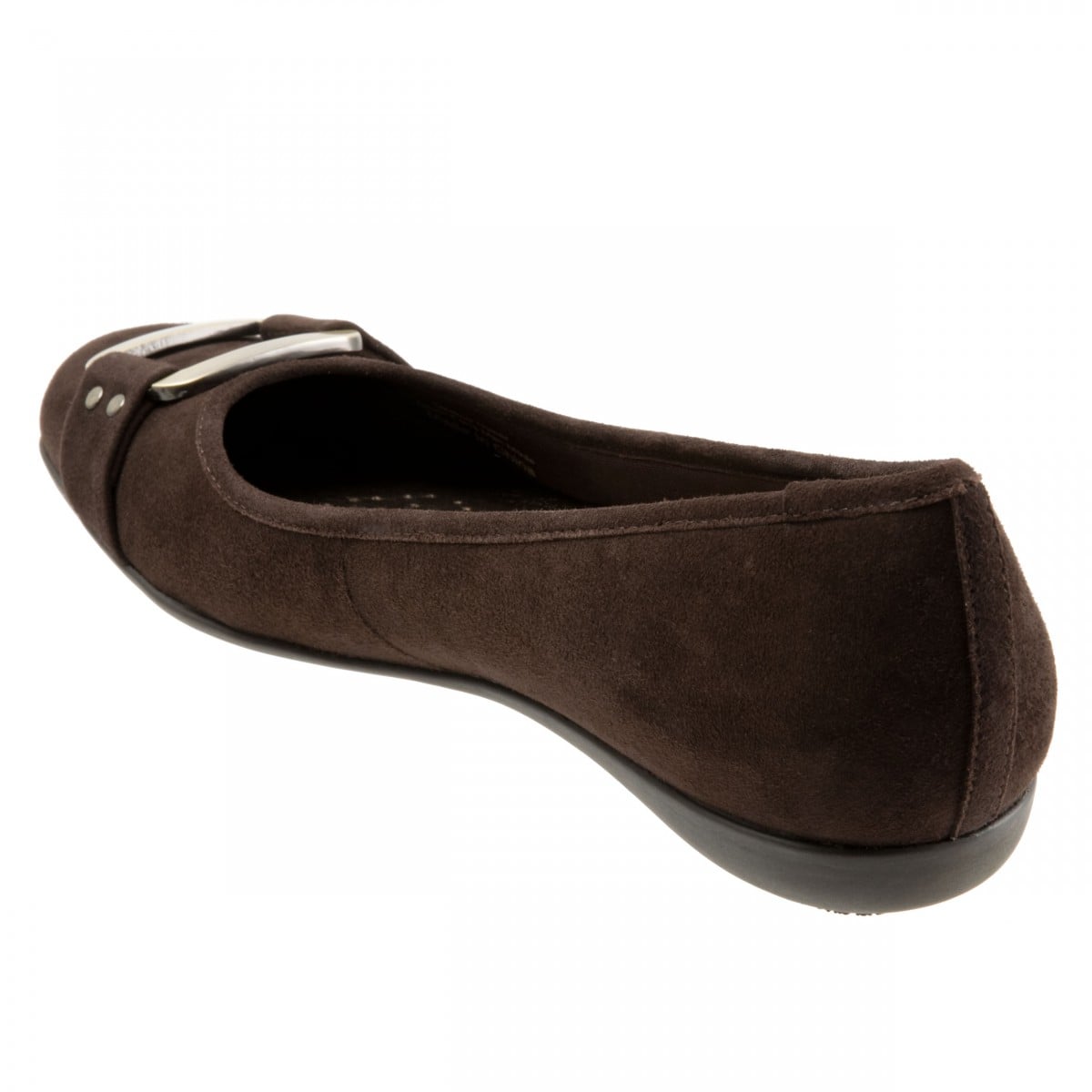 Trotters Sizzle Signature - Women's Flat - Dk Brown Sde - back34