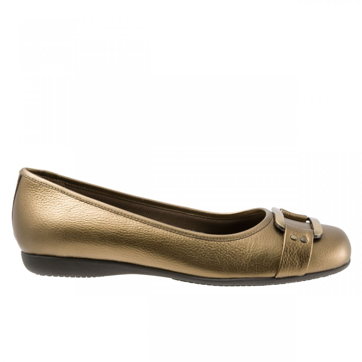 Trotters Sizzle Signature - Women's Flat - Bronze - outside