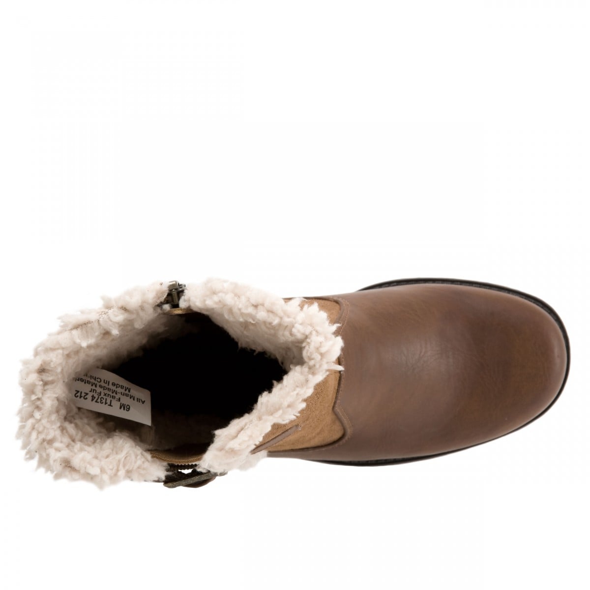 Trotters Blast III - Women's Cold Weather Boot - Cognac Combo - top