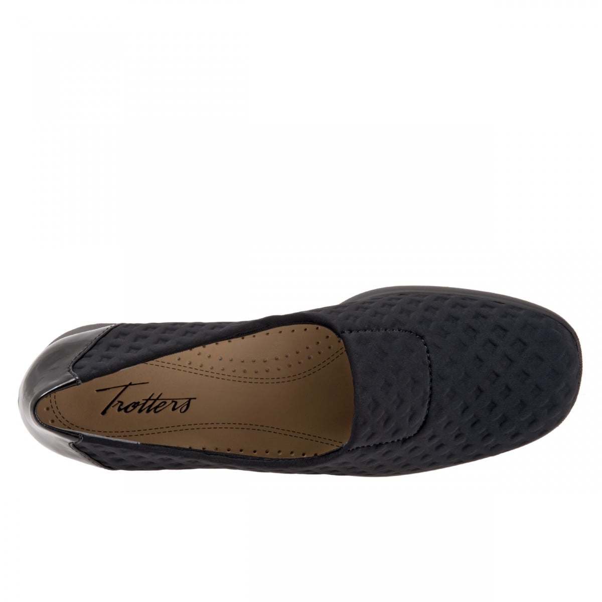 Trotters Jake - Women's Casual Slip-on Shoe - Black - top