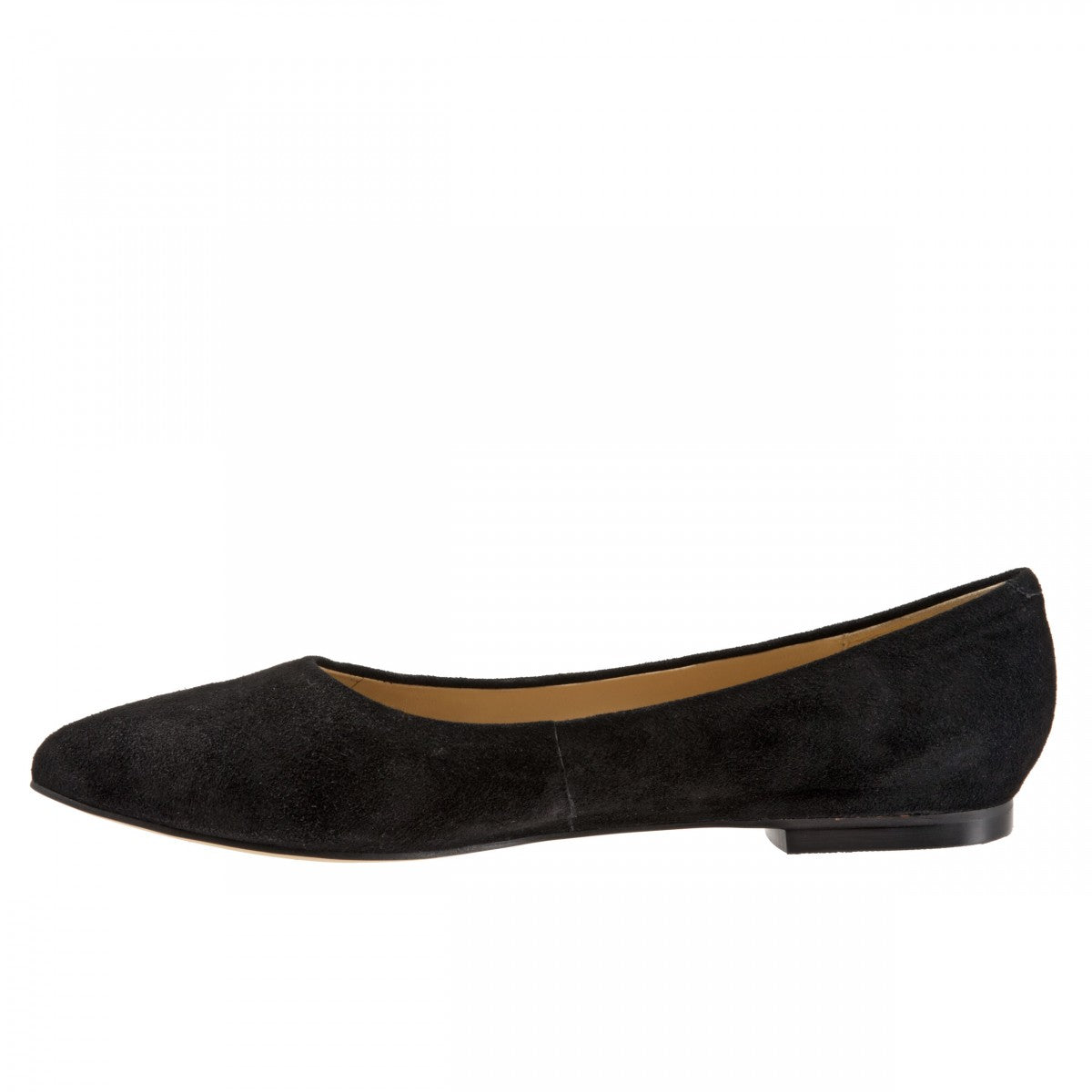 Trotters Estee - Women's Flats - Black Suede - inside