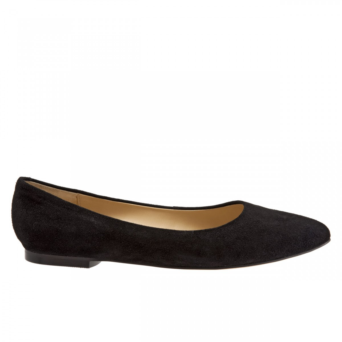 Trotters Estee - Women's Flats - Black Suede - outside