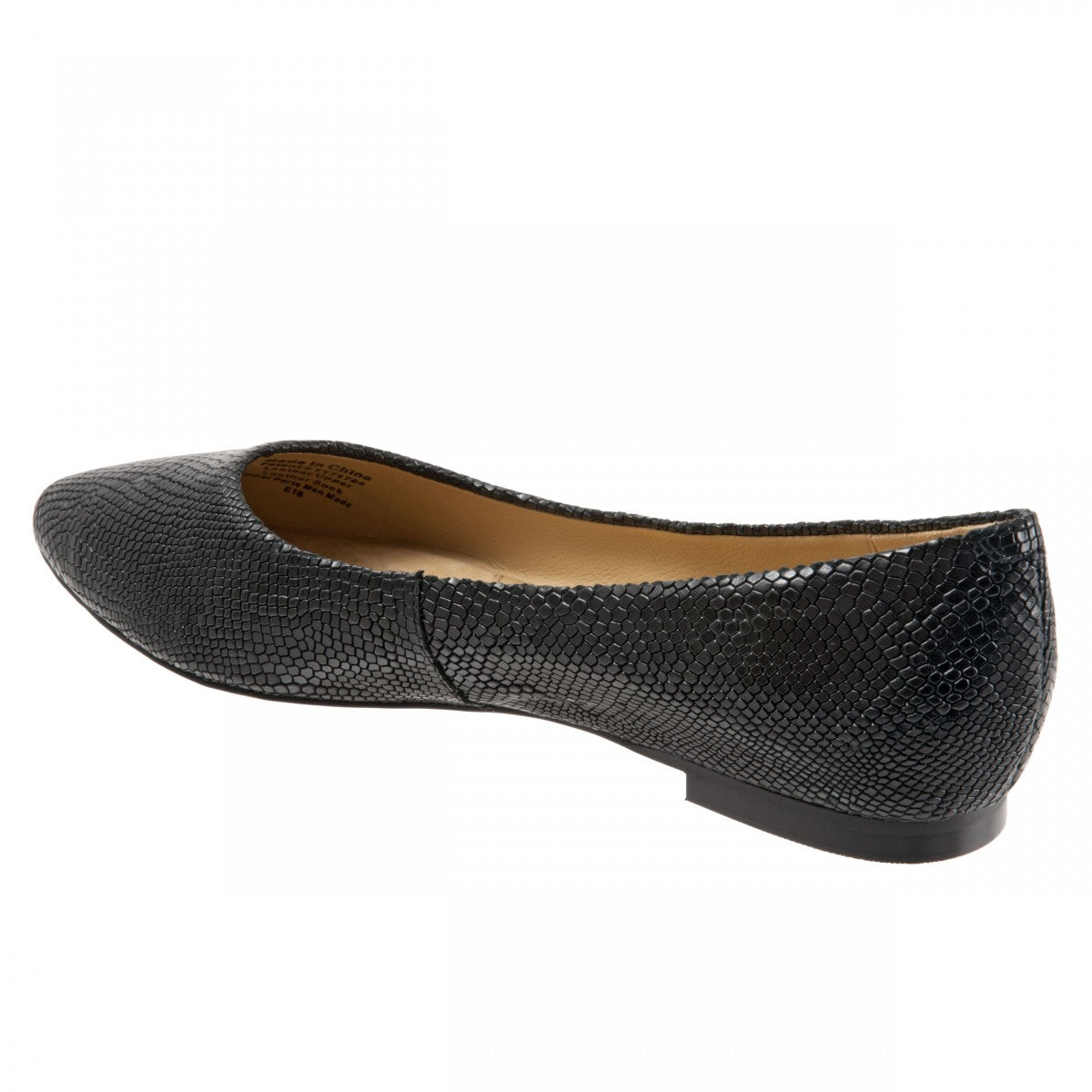 Trotters Estee - Women's Flats - Black Snk - back34