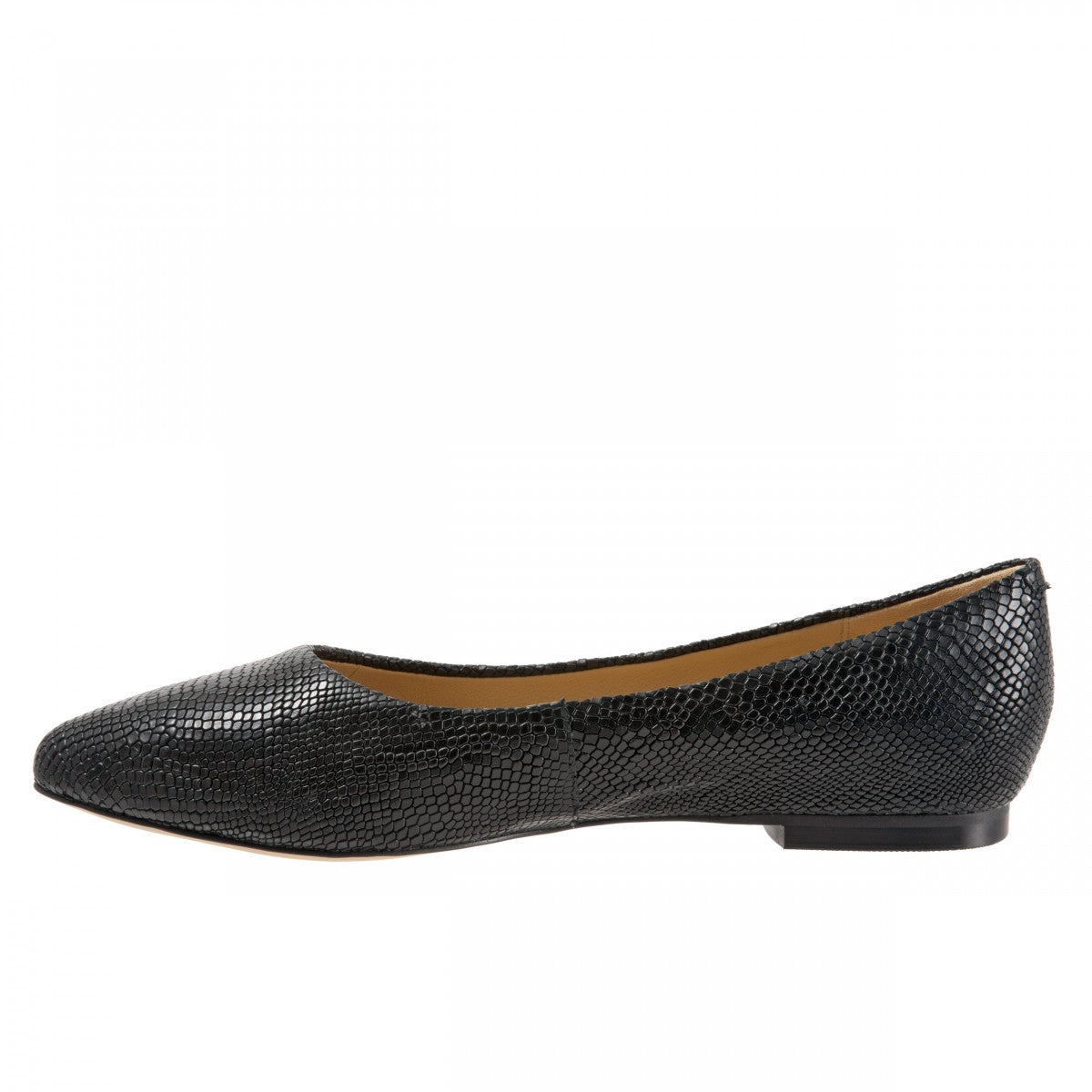 Trotters Estee - Women's Flats - Black Snk - inside