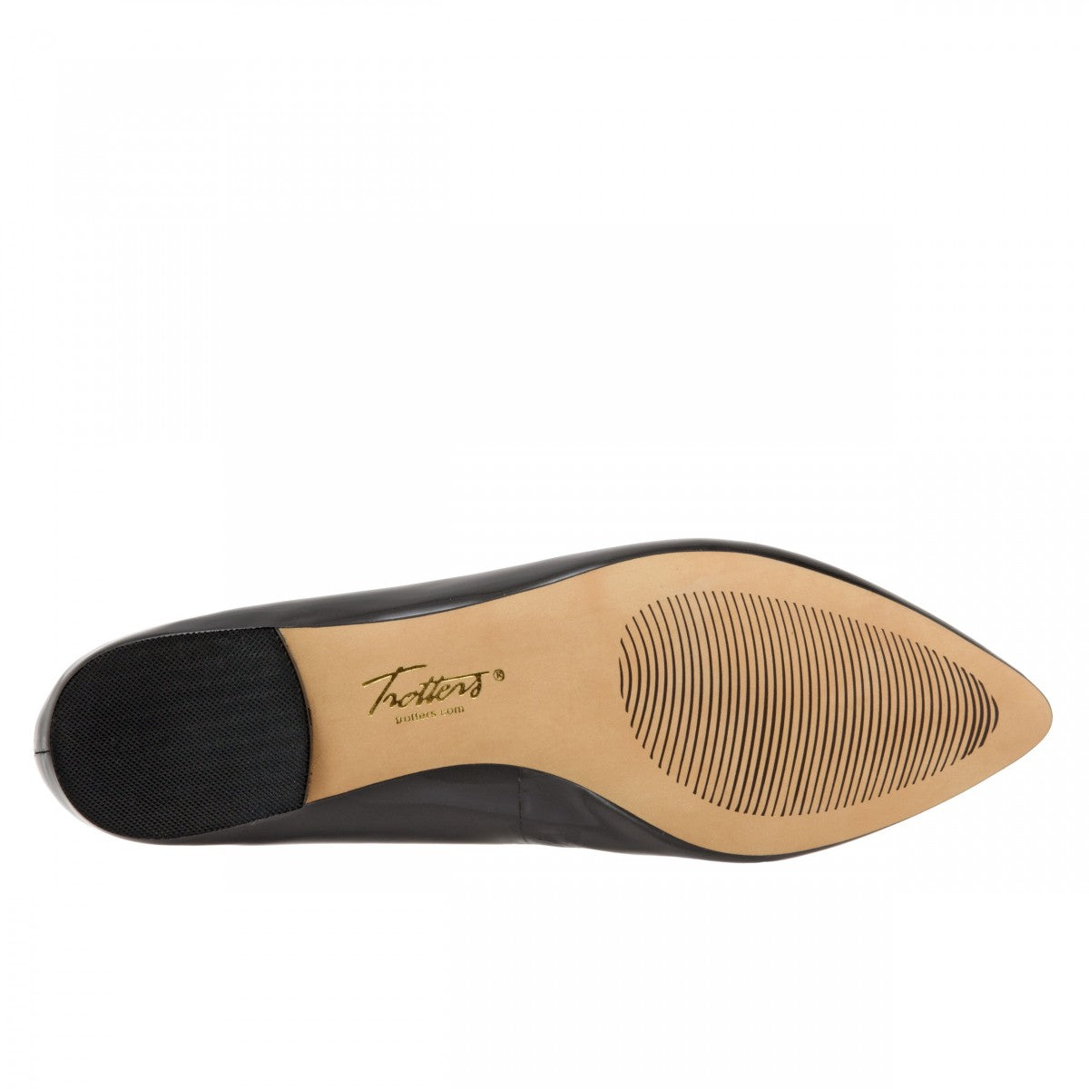 Trotters Estee - Women's Flats - Black Pat - bottom