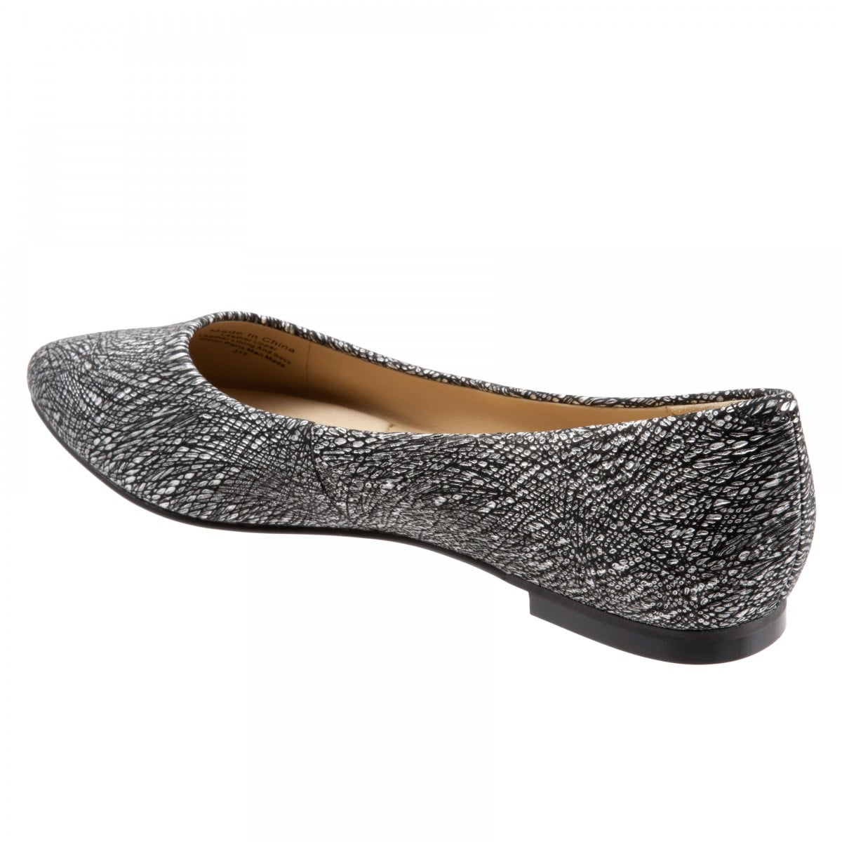 Trotters Signature Estee Women's Casual Flat - Black Metall - back34