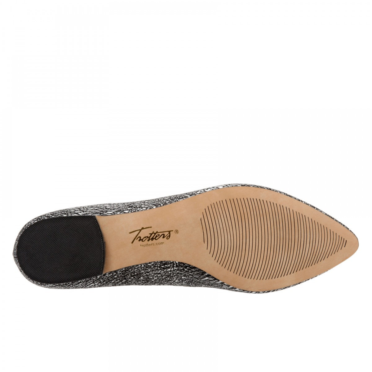 Trotters Signature Estee Women's Casual Flat - Black Metall - bottom