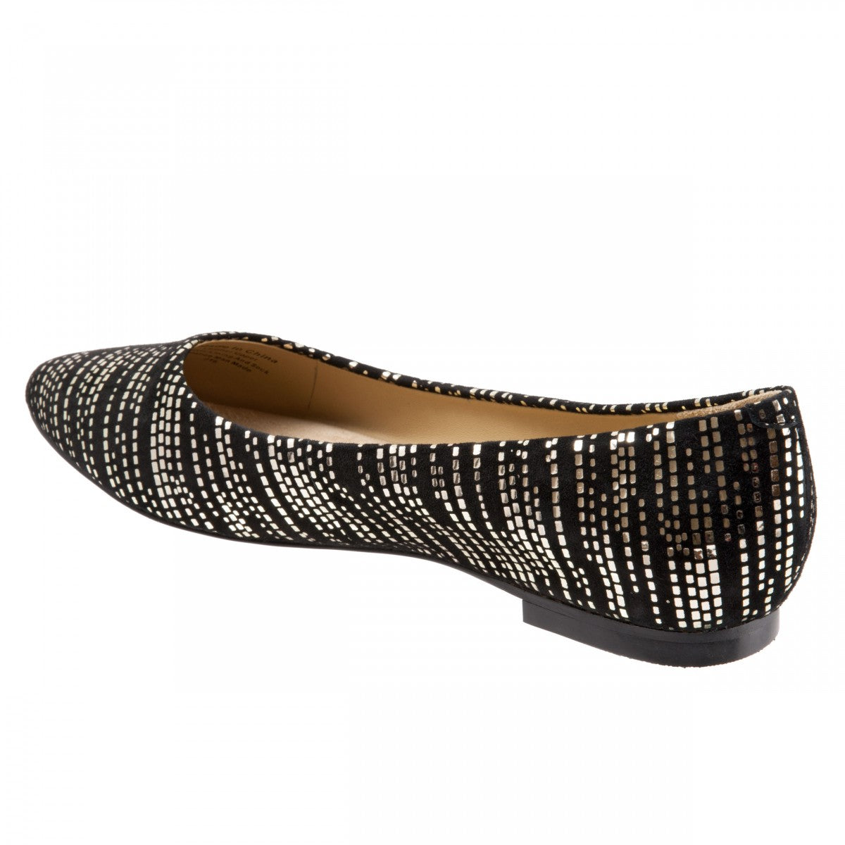 Trotters Estee - Women's Flats - Blk/gold - back34