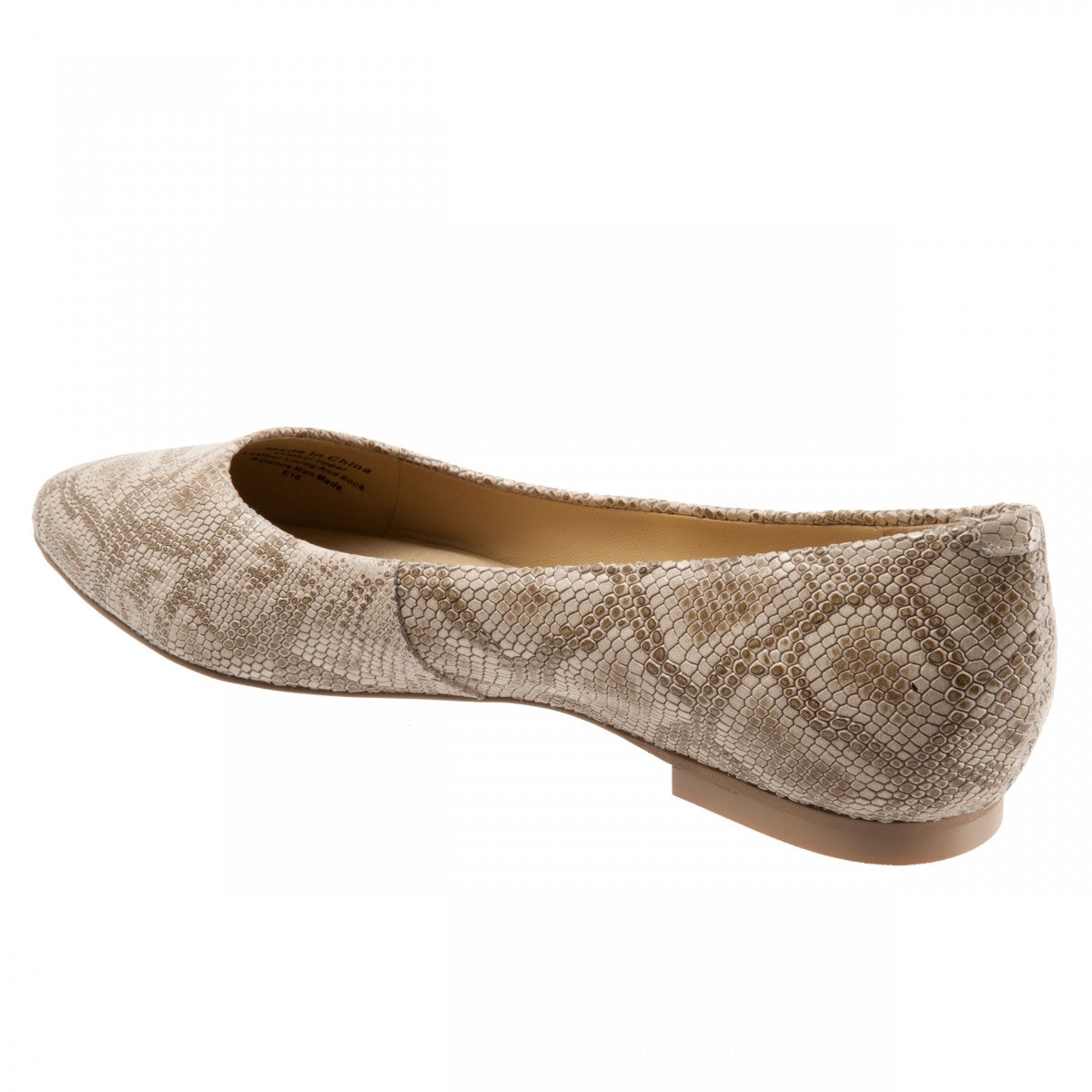 Trotters Estee - Women's Flats - Nude Snake - back34