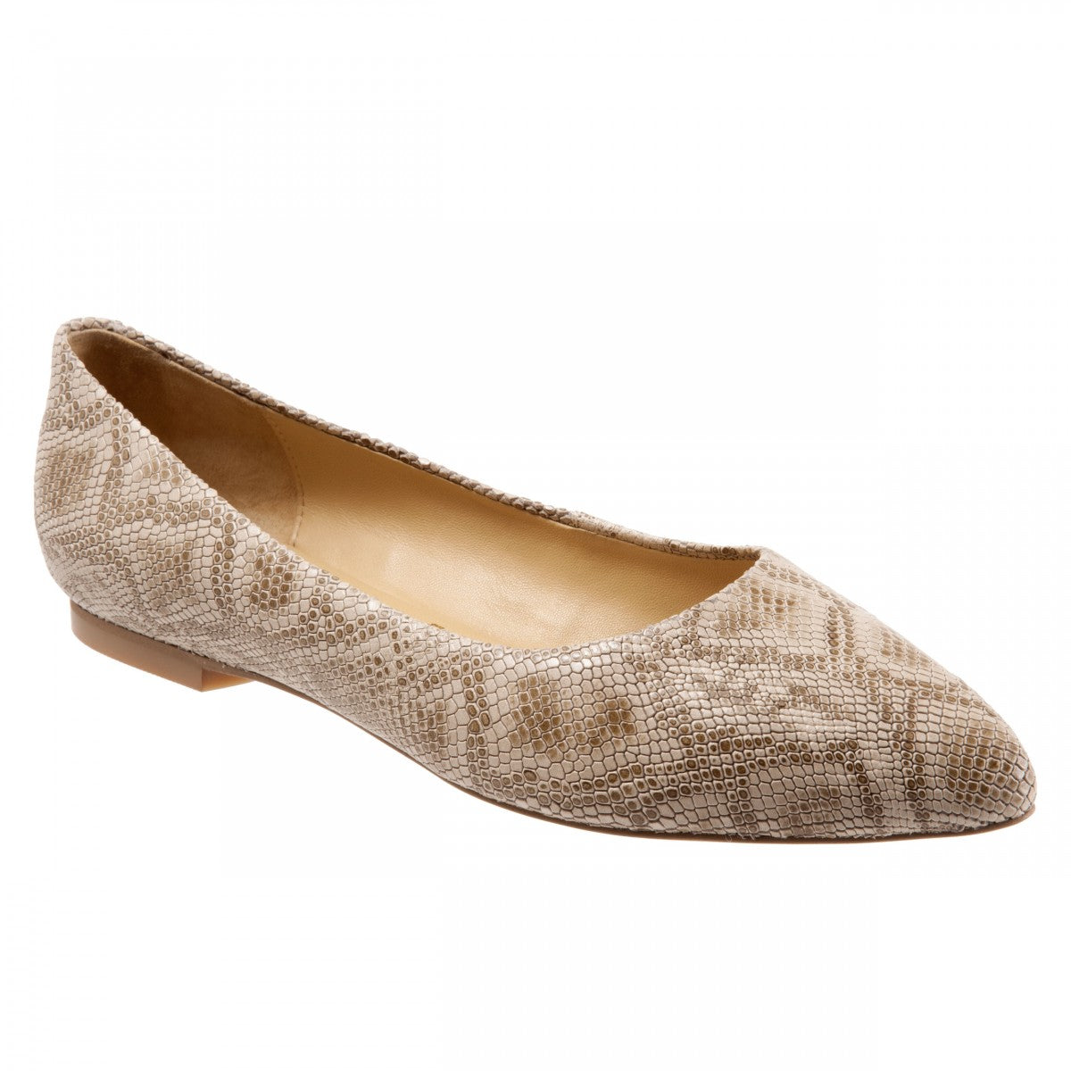 Trotters Estee - Women's Flats - Nude Snake - main