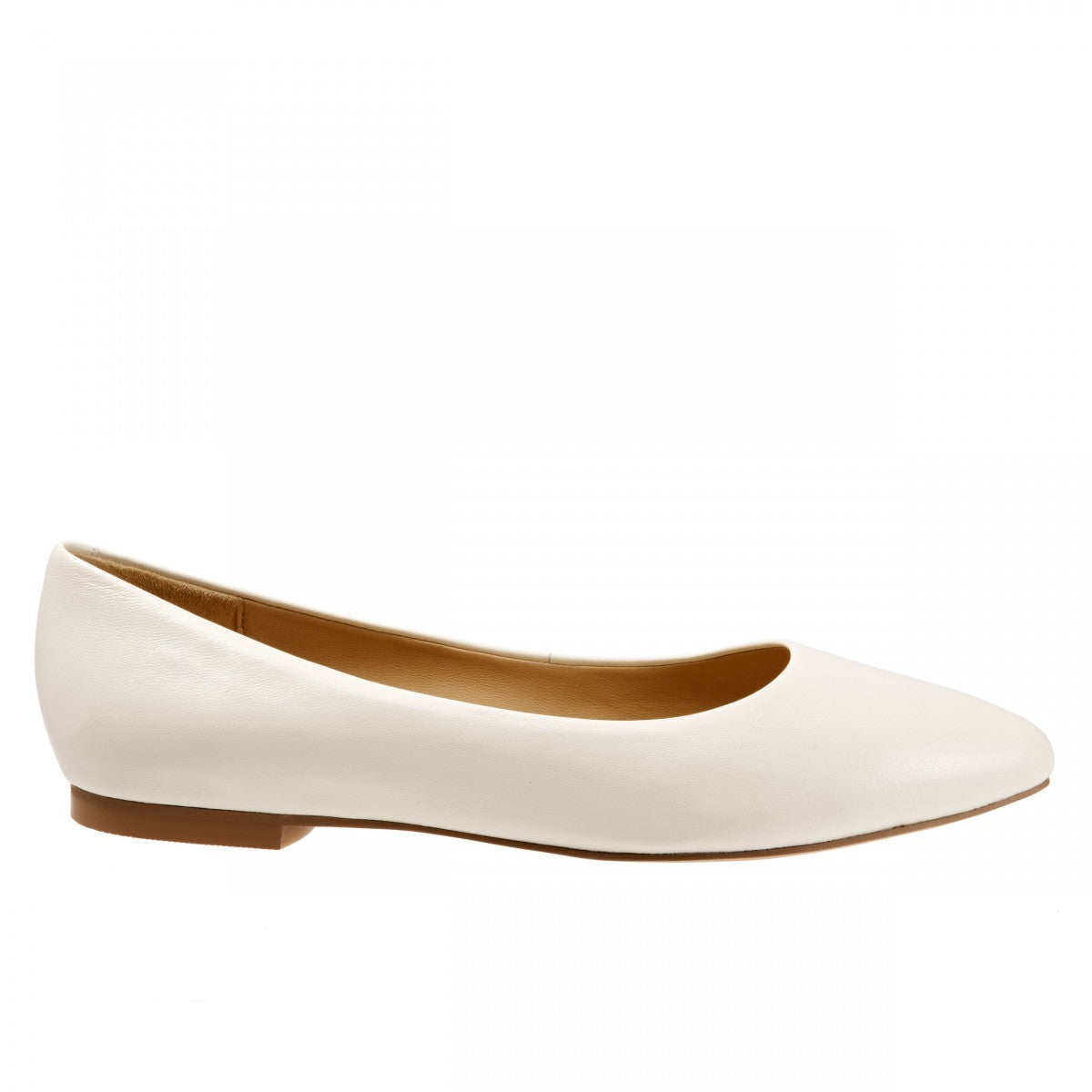 Trotters Estee - Women's Flats - Off White - outside