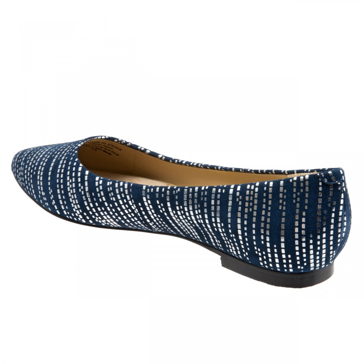 Trotters Estee - Women's Flats - Navy/silver - back34