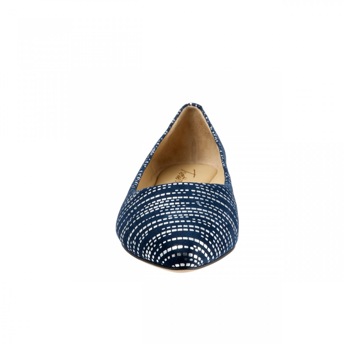 Trotters Estee - Women's Flats - Navy/silver - front