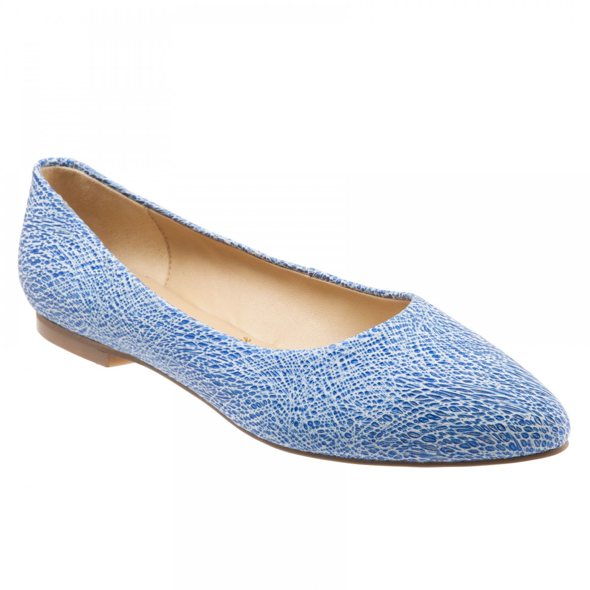 Trotters Signature Estee Women's Casual Flat - Washed Blue - main