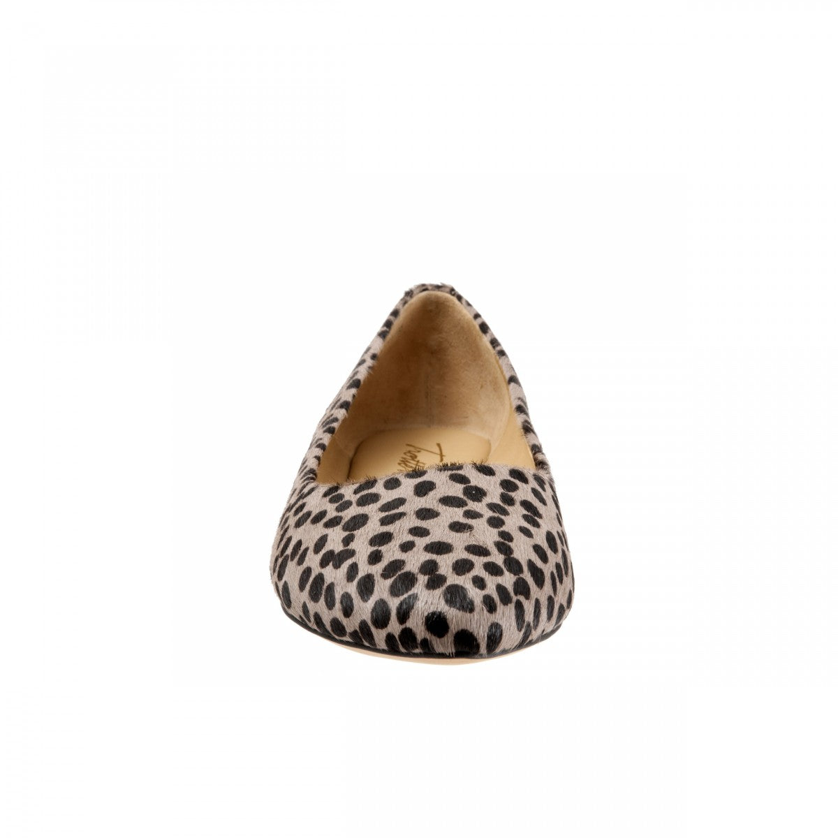 Trotters Estee - Women's Flats - Grey Cheetah - front