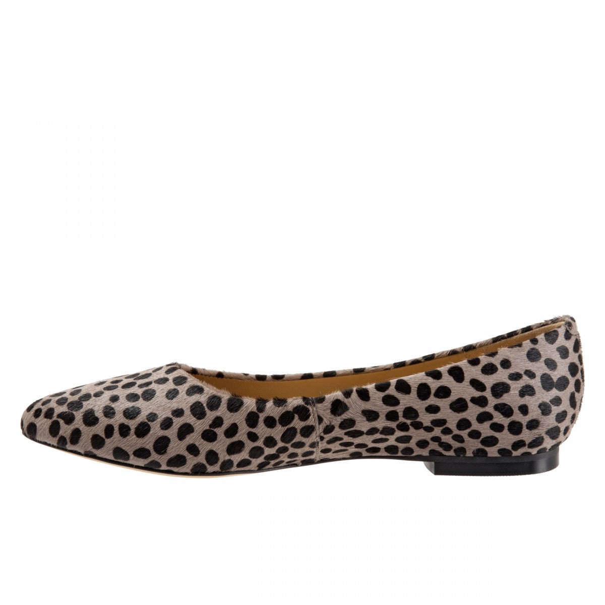 Trotters Estee - Women's Flats - Grey Cheetah - inside
