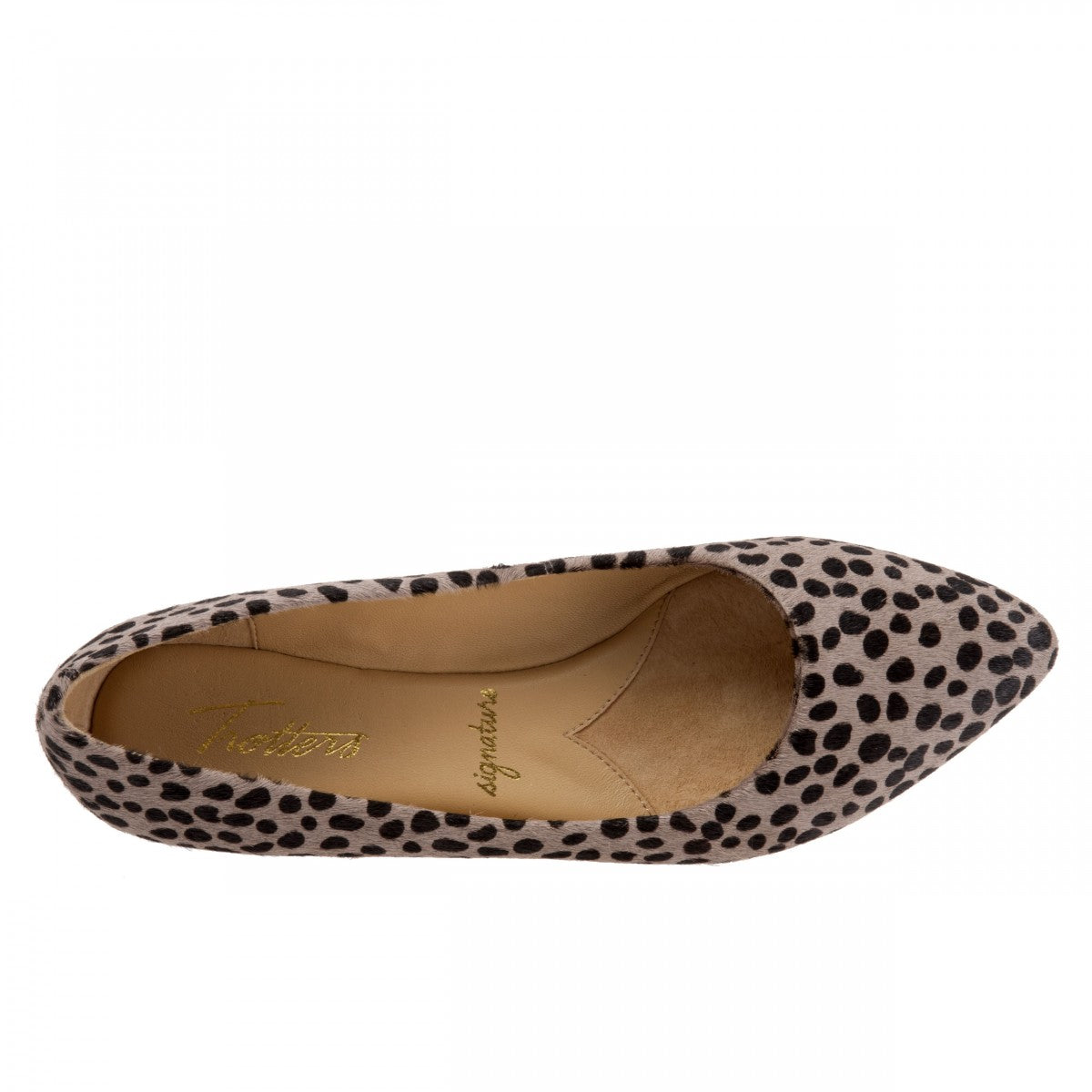 Trotters Estee - Women's Flats - Grey Cheetah - top
