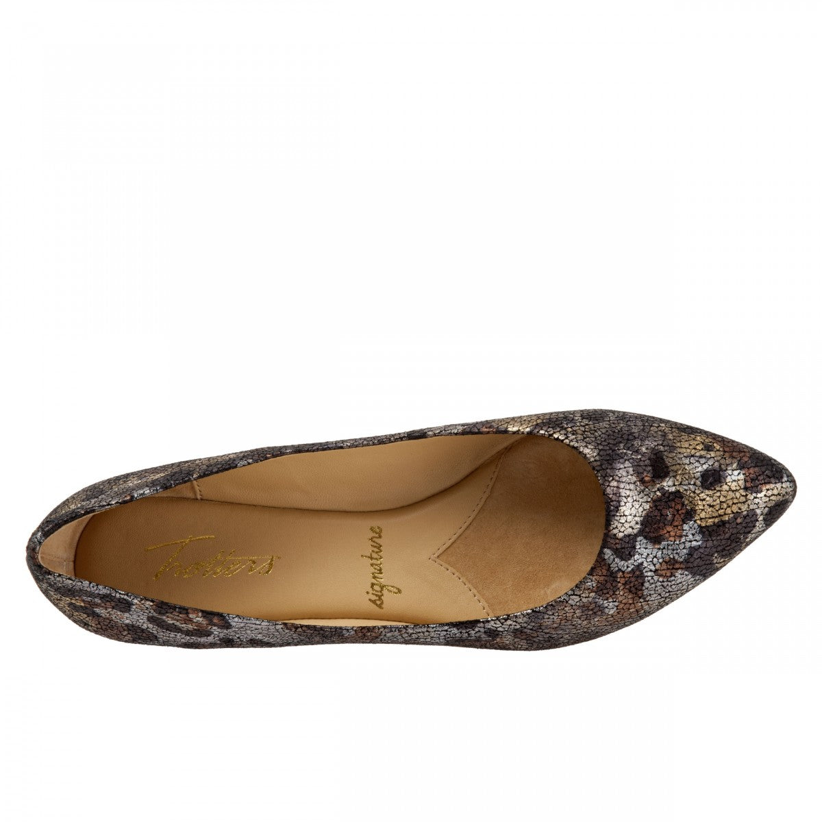 Trotters Estee - Women's Flats - Metallic Mul - top