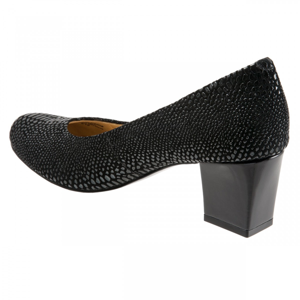 Trotters Candela - Women's Pump - Blk Lizard - back34