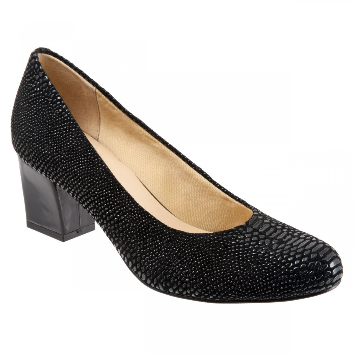 Trotters Candela - Women's Pump - Blk Lizard - main