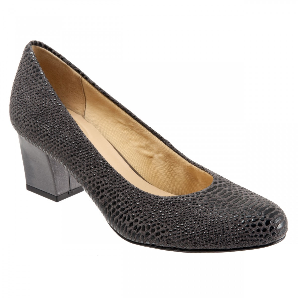 Trotters Candela - Women's Pump - Dk Grey Liza - main